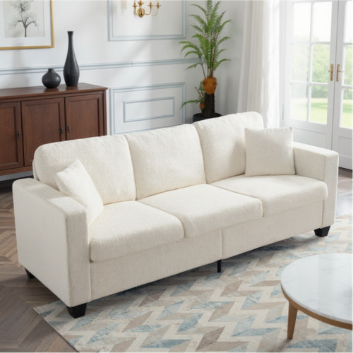 Beige teddy fabric - teddy,