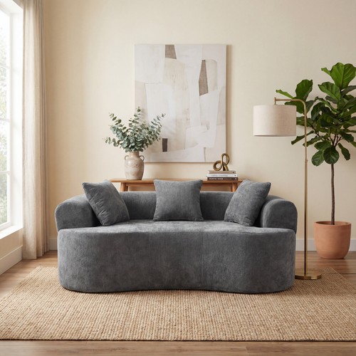Crescent shaped sofa modern - sofa,,