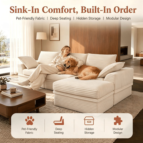 107 inch modular - modular, sectional
