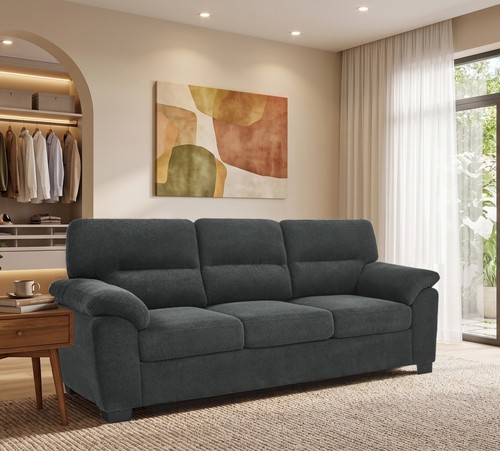 Seater sofa dark - 3-seater, gray