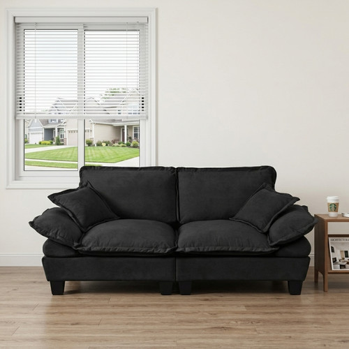 Chenille sailboat sofa - chenille,