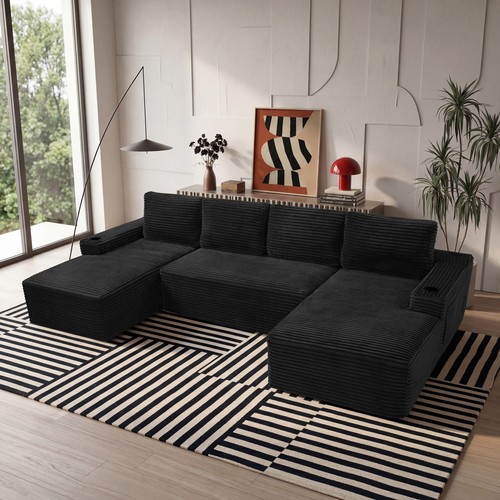 Shaped sectional sofa set - u-shaped,