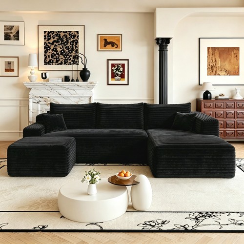 103 shaped boneless couch - u,