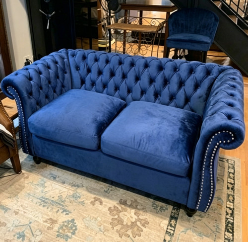 Velvet chesterfield - velvet,