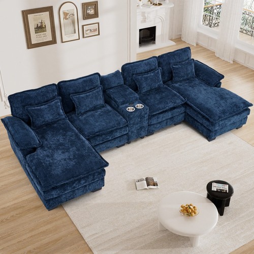 Modern 133 shaped sectional - 133",