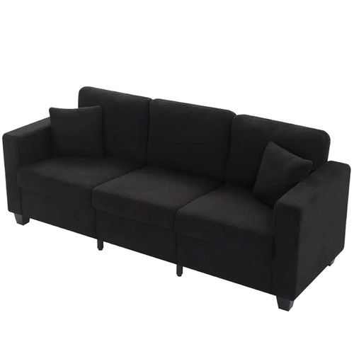 Black teddy velvet - teddy, sofa