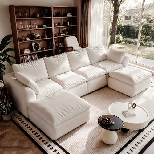 122 modular shaped couch - modular, u-shaped