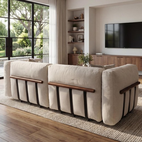 Chenille loveseat modular - chenille,