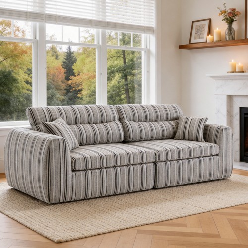 Woven chenille striped - chenille,