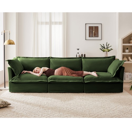 Modern seater chenille sofa - 3,
