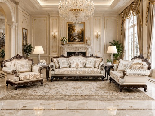 Classic 3pc sofa loveseat - 3pc,