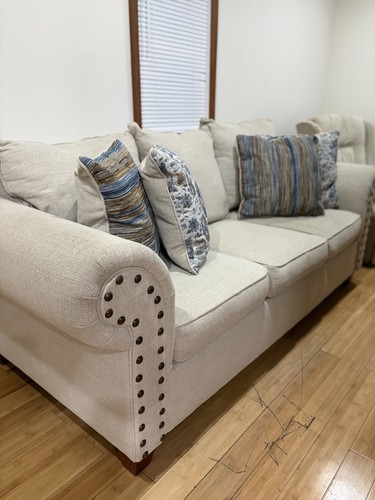 Beige fabric seat - beige,