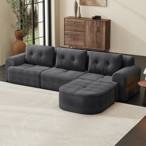 112 shaped sectional sofa - 112", l-shaped