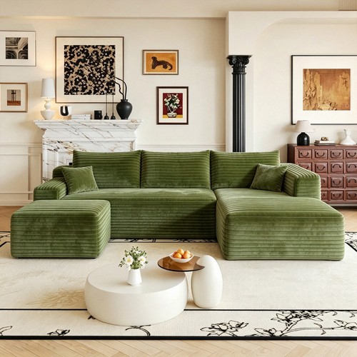 103 shaped boneless couch - u,