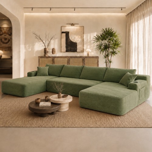126 shape sectional - 126", sofa