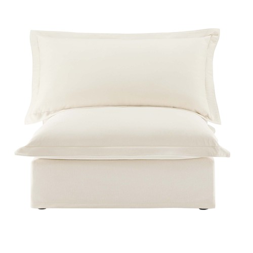 Armless sofa cream - sofa,