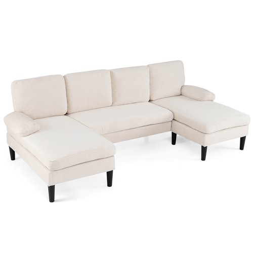 Sectional couch shaped sofa - u-shaped,