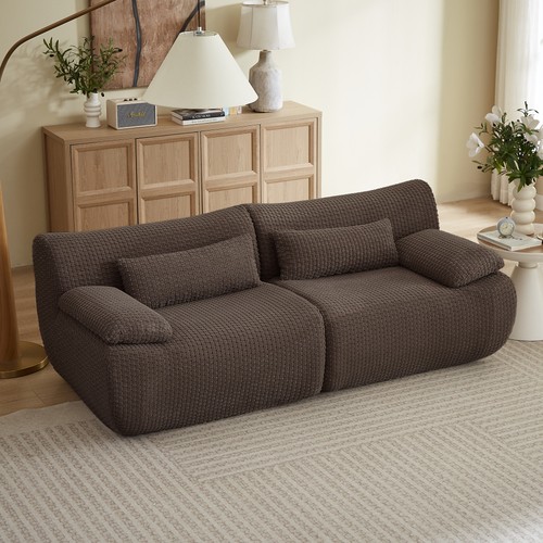 Loveseat sofa corduroy - loveseat, cloud