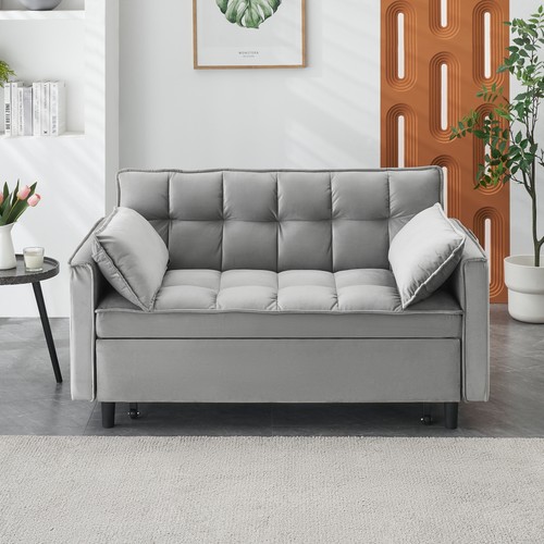 Modern velvet loveseat futon - velvet,