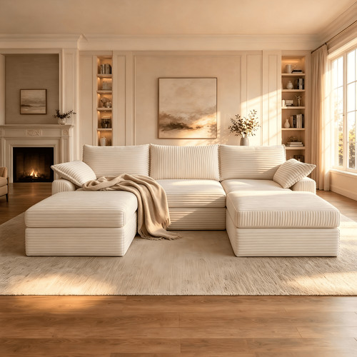 107 inch modular - inch, sectional