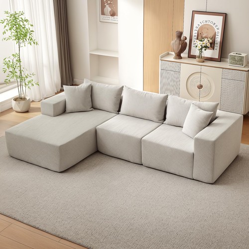 108 modern shaped sectional - 108", l-shaped