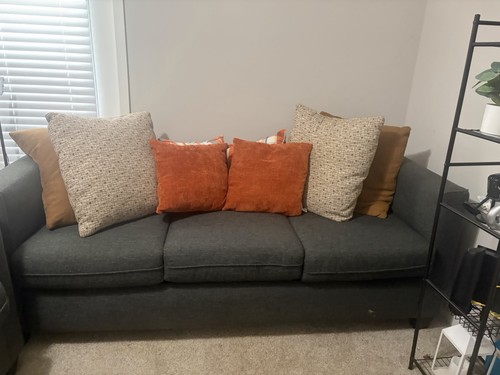 Gray contemporary woven fabric - gray,